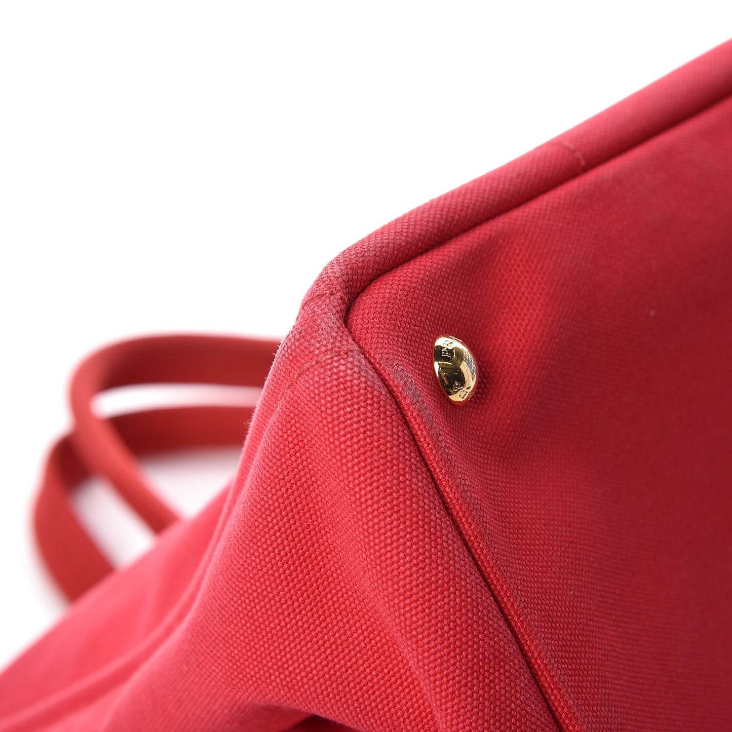 Canapa Large Logo Shopping Tote Rosso