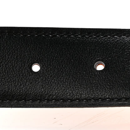 Hermes Box Togo 32mm Ancre Belt 115 46 Black Orange 4 of 8