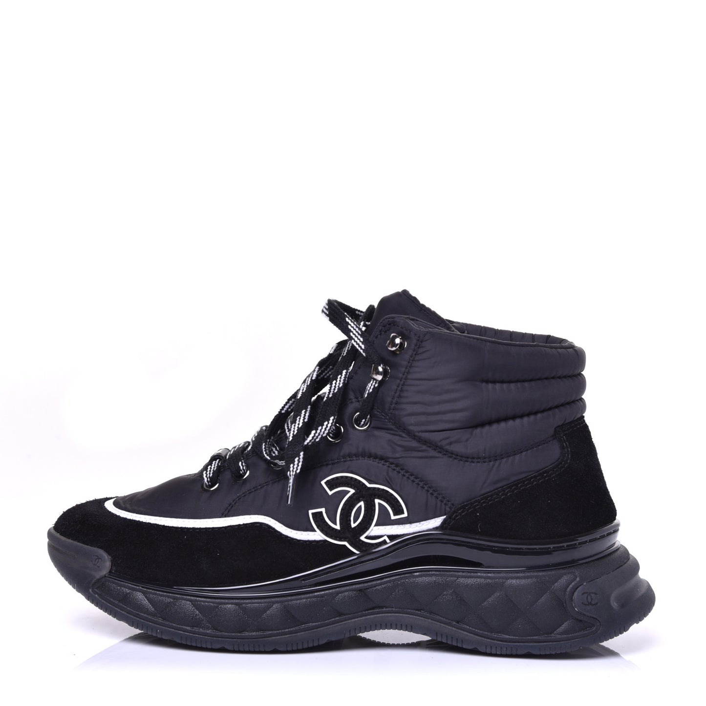 Fabric Suede Womens CC Sneakers 39 Black