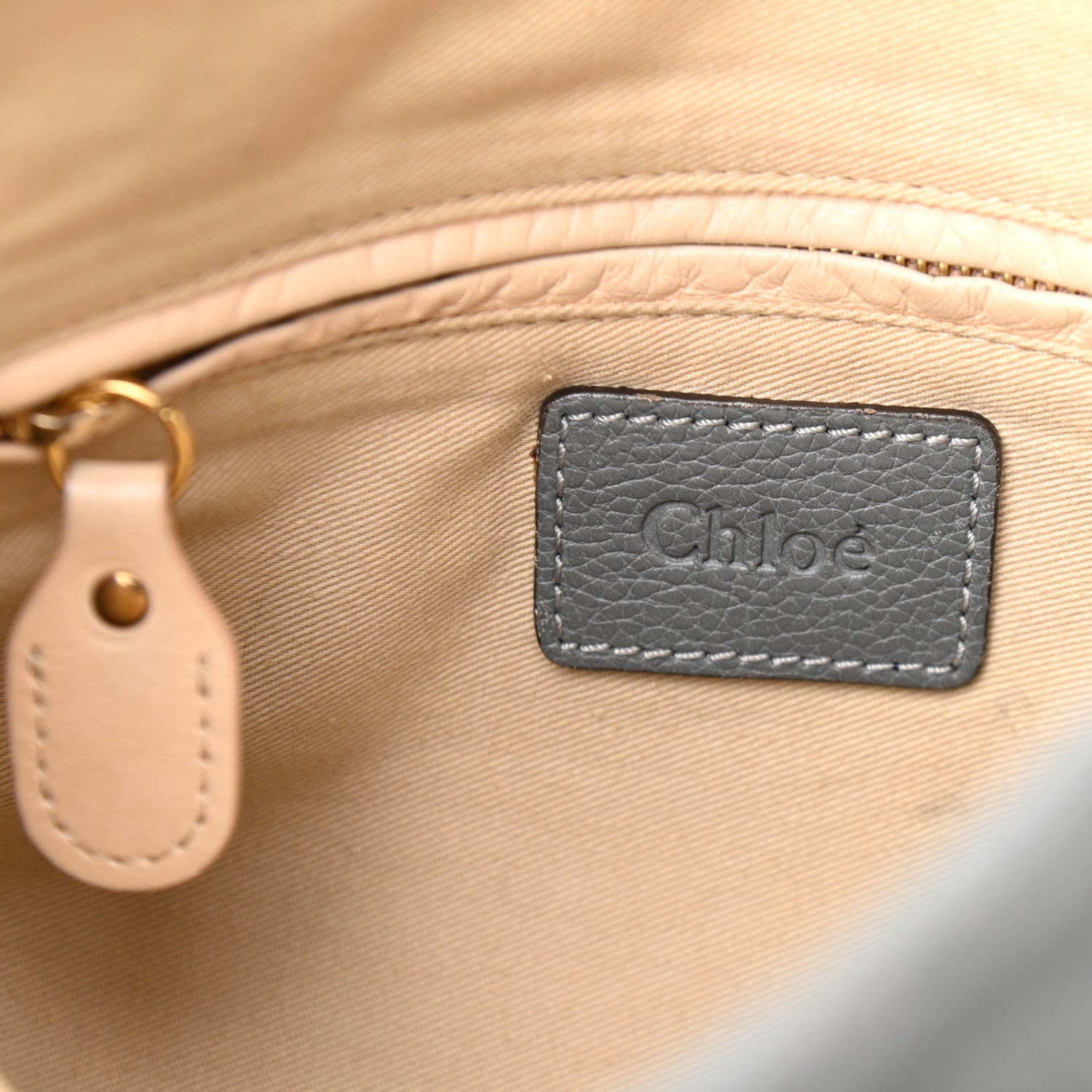 Chloe Calfskin Medium Paraty Cashmere Grey 5 of 13