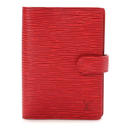 Louis Vuitton Epi Small Ring Agenda Cover Castillan Red 1 of 9