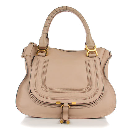 Chloe Calfskin Medium Marcie Satchel Beige 1 of 8