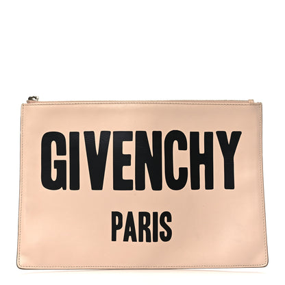 Givenchy Calfskin Logo Zip Pouch Pale Pink 1 of 8