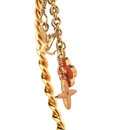 Louis Vuitton Sweet Monogram Creole Hoop Earrings Gold 4 of 4