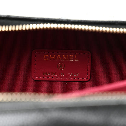 Chanel Caviar Quilted Twist Your Buttons Clutch With Chain Black 6 of 10