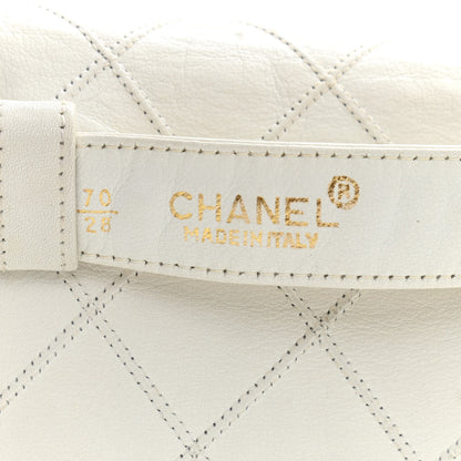 Chanel Lambskin Quilted Flap Waist Belt Bag 70 28 White 8 of 21