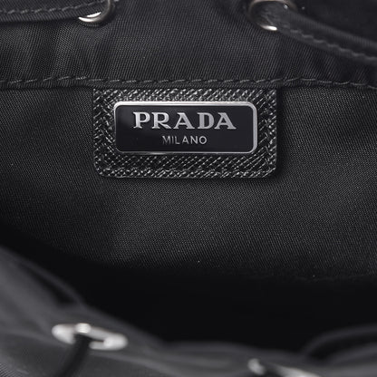 Prada Nylon Vela Drawstring Pouch Black 7 of 11
