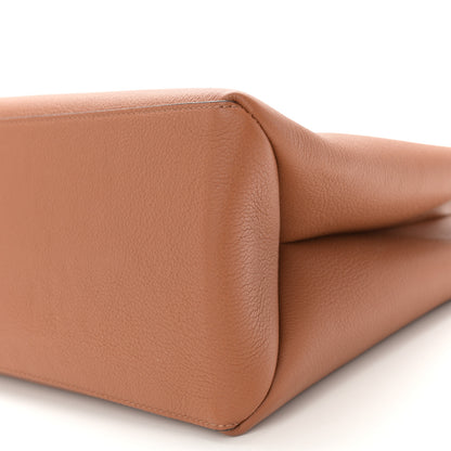 Louis Vuitton Grained Calfskin Lockme Shopper Chataigne 9 of 9