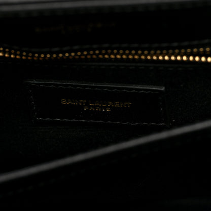 Saint Laurent Calfskin Y Quilted Monogram Toy Loulou Crossbody Bag Black 6 of 9