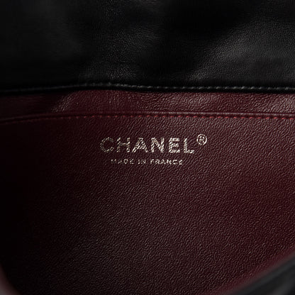 Chanel Lambskin Quilted Clutch With Chain Flap Black 8 of 11