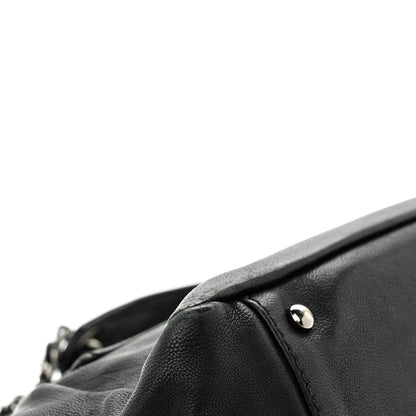 Chanel Calfskin Diamond Stitch Accordion Flap Black 10 of 21