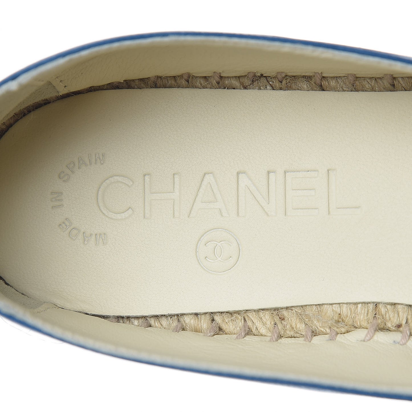 Lambskin CC Espadrilles 36 Blue