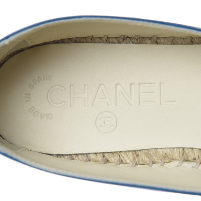 Chanel Lambskin CC Espadrilles 36 Blue 8 of 9