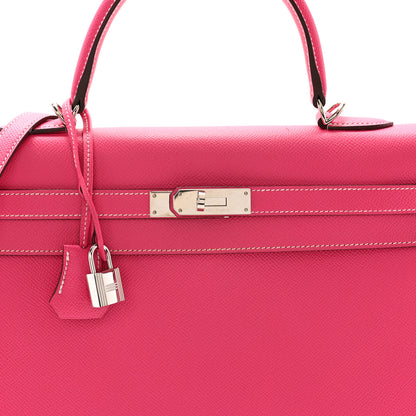 Hermes Epsom Kelly Sellier 35 Rose Tyrien 8 of 12