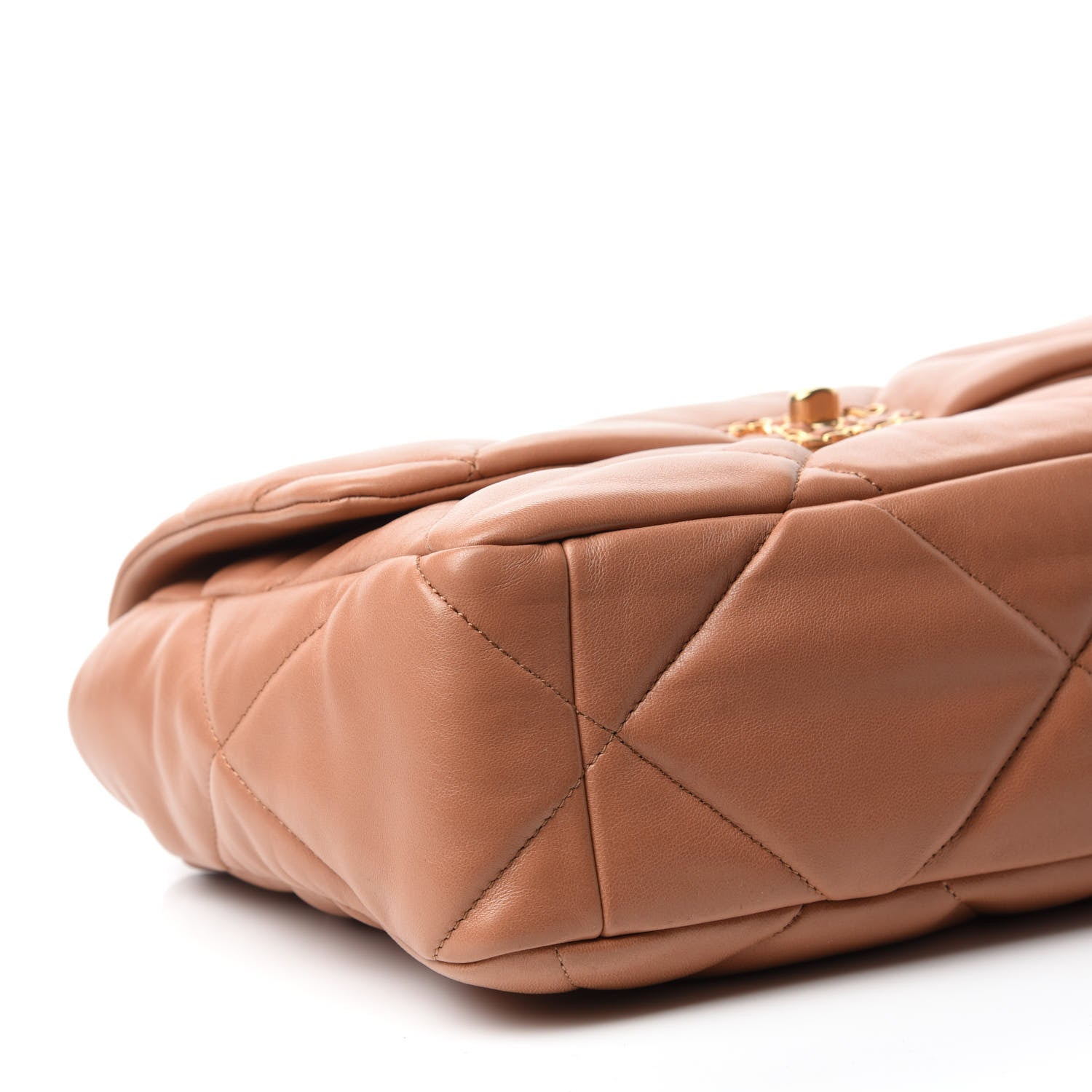Chanel Lambskin Quilted Large Chanel 19 Flap Brown 6 of 10