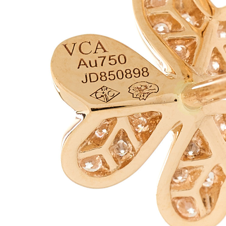 18K Rose Gold Diamond Mini Frivole Pave Earrings