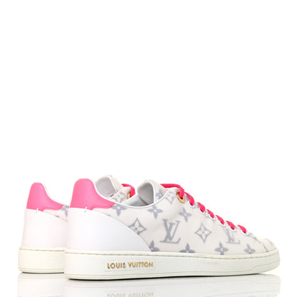 Louis Vuitton Technical Fabric Calfskin Monogram Frontrow Sneakers 37 Pink 3 of 4