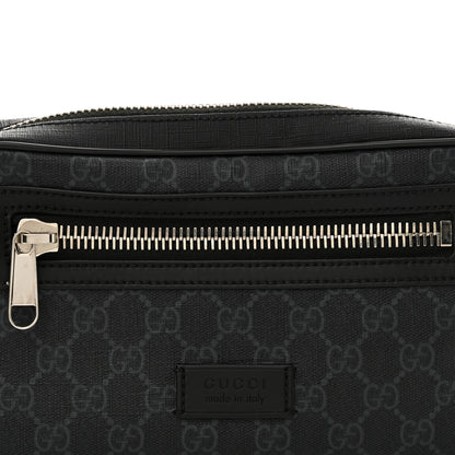 Gucci Soft GG Supreme Monogram Web Belt Bag Black Grey 8 of 13
