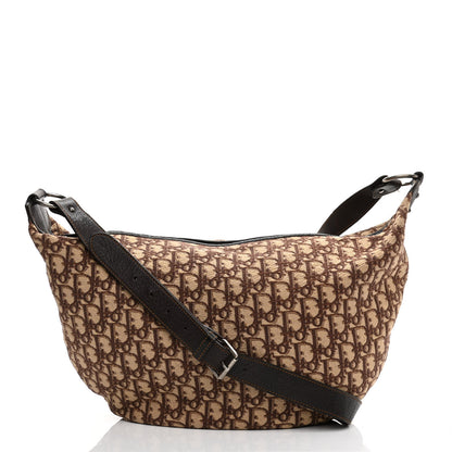 Christian Dior Monogram Buckle Hobo Marron Fonce 1 of 19