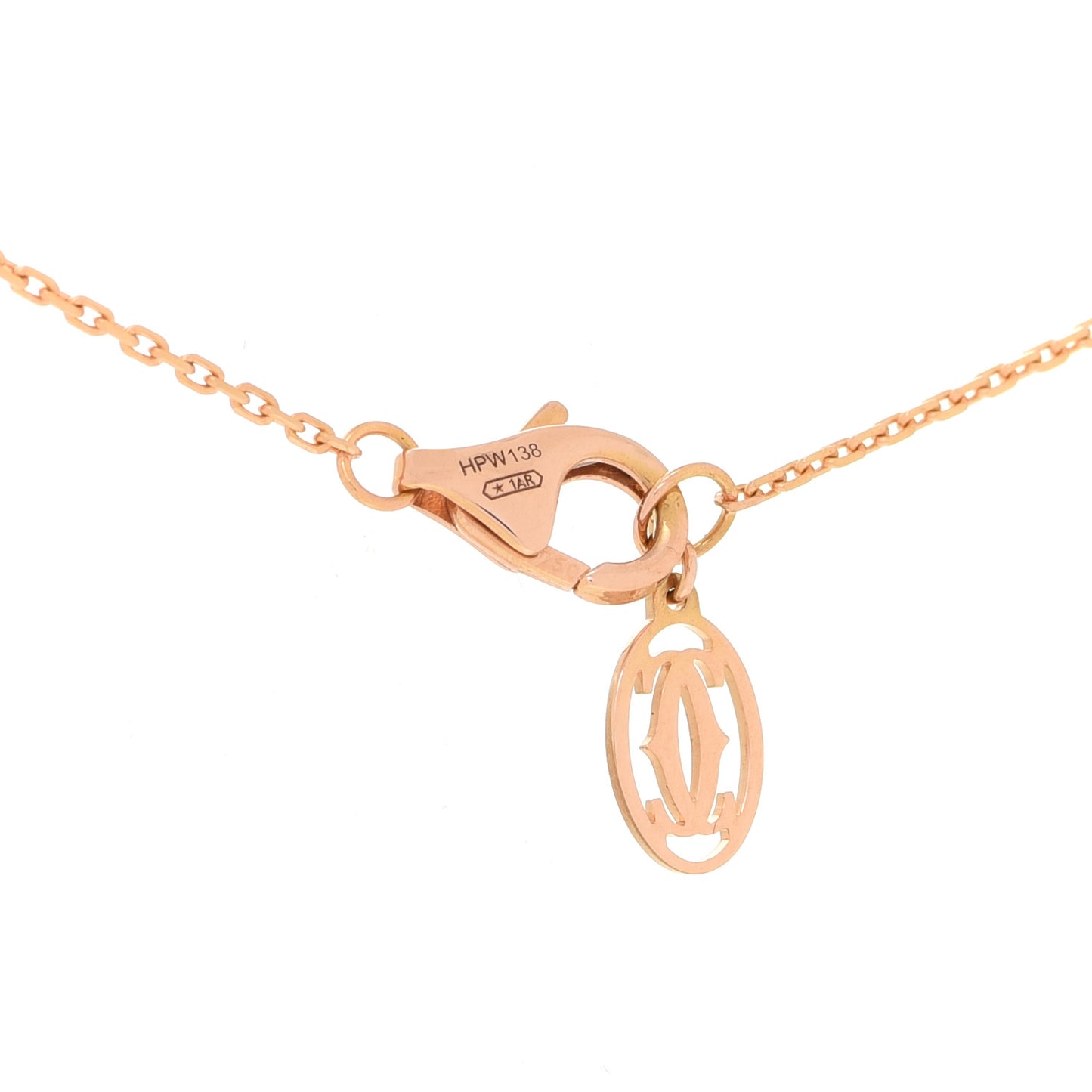 18K Pink Gold Diamond XS D'Amour Pendant Necklace