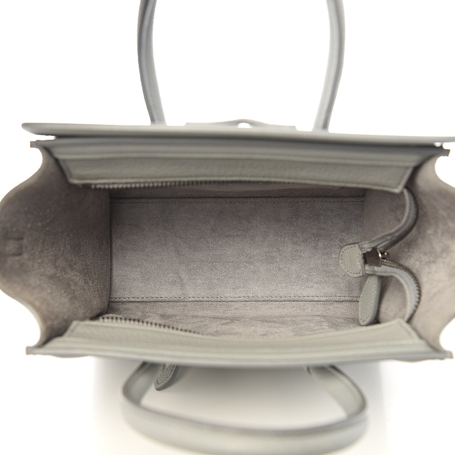 Celine Drummed Calfskin Nano Luggage Lune 4 of 11