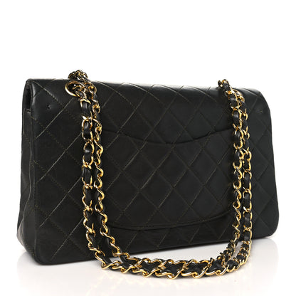 Chanel Lambskin Quilted Medium Double Flap Dark Grey 3 of 11