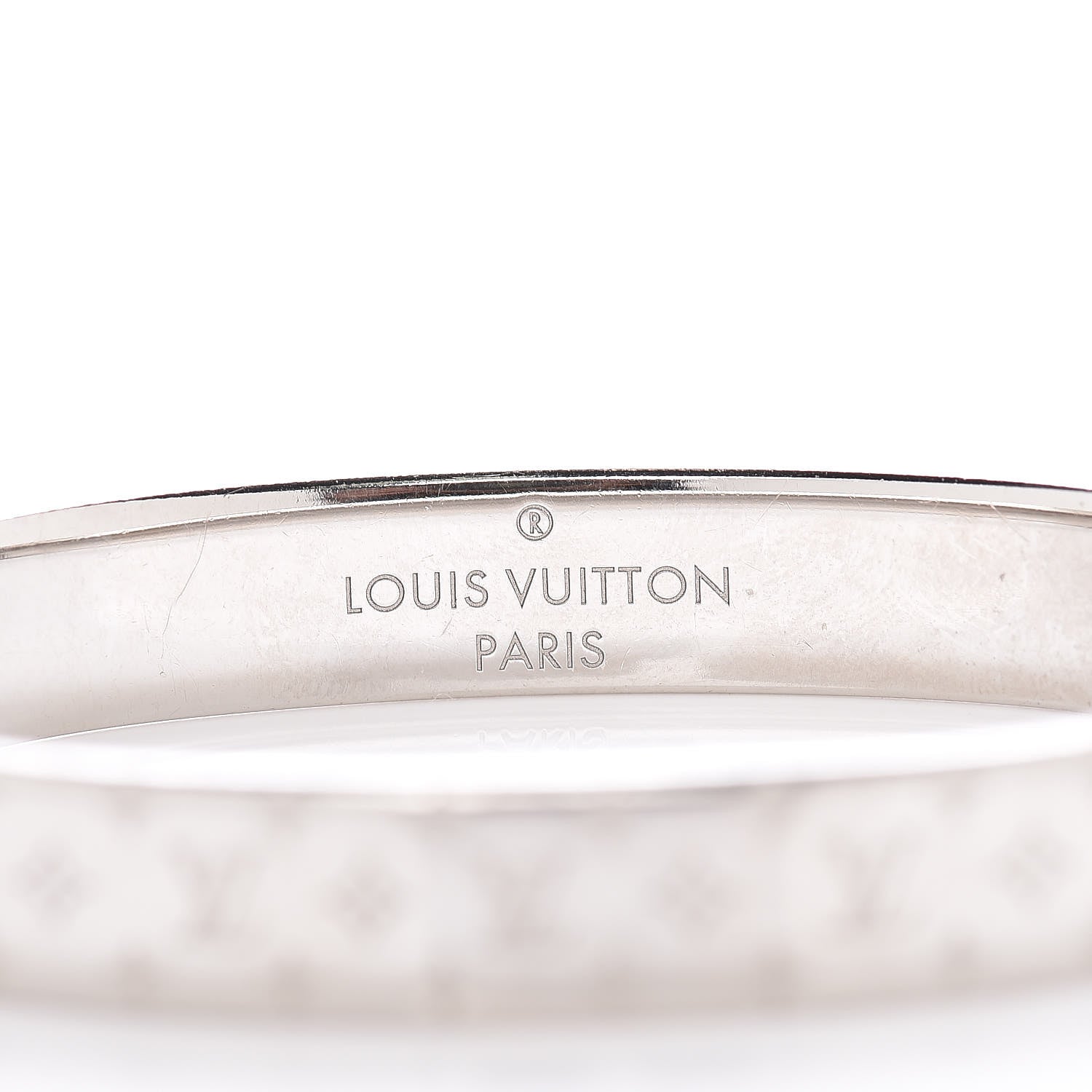 Louis Vuitton Palladium Monogram Nanogram Cuff S 4 of 7