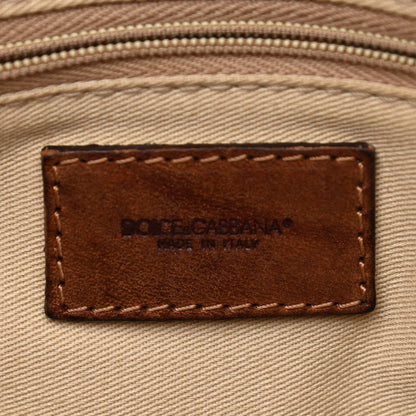 Dolce & Gabbana Coated Canvas Leopard Print Boston Bag 8 of 15