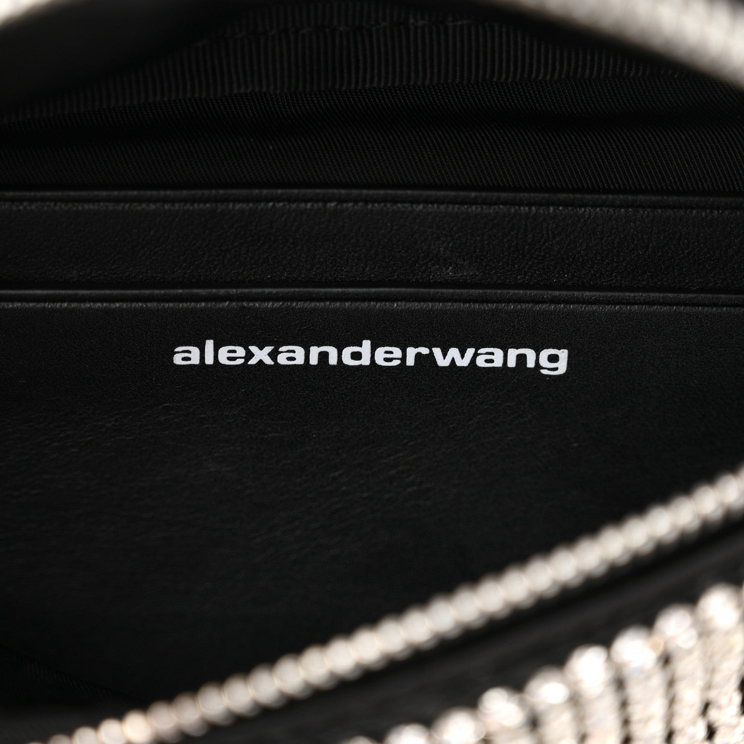 Alexander Wang Rhinestone Mesh Mini Attica Belt Bag Black 6 of 11