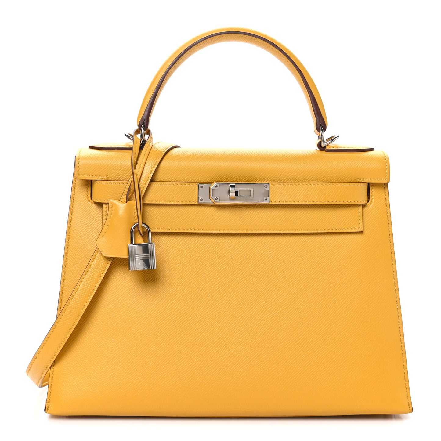 Epsom Kelly Sellier 28 Jaune Ambre