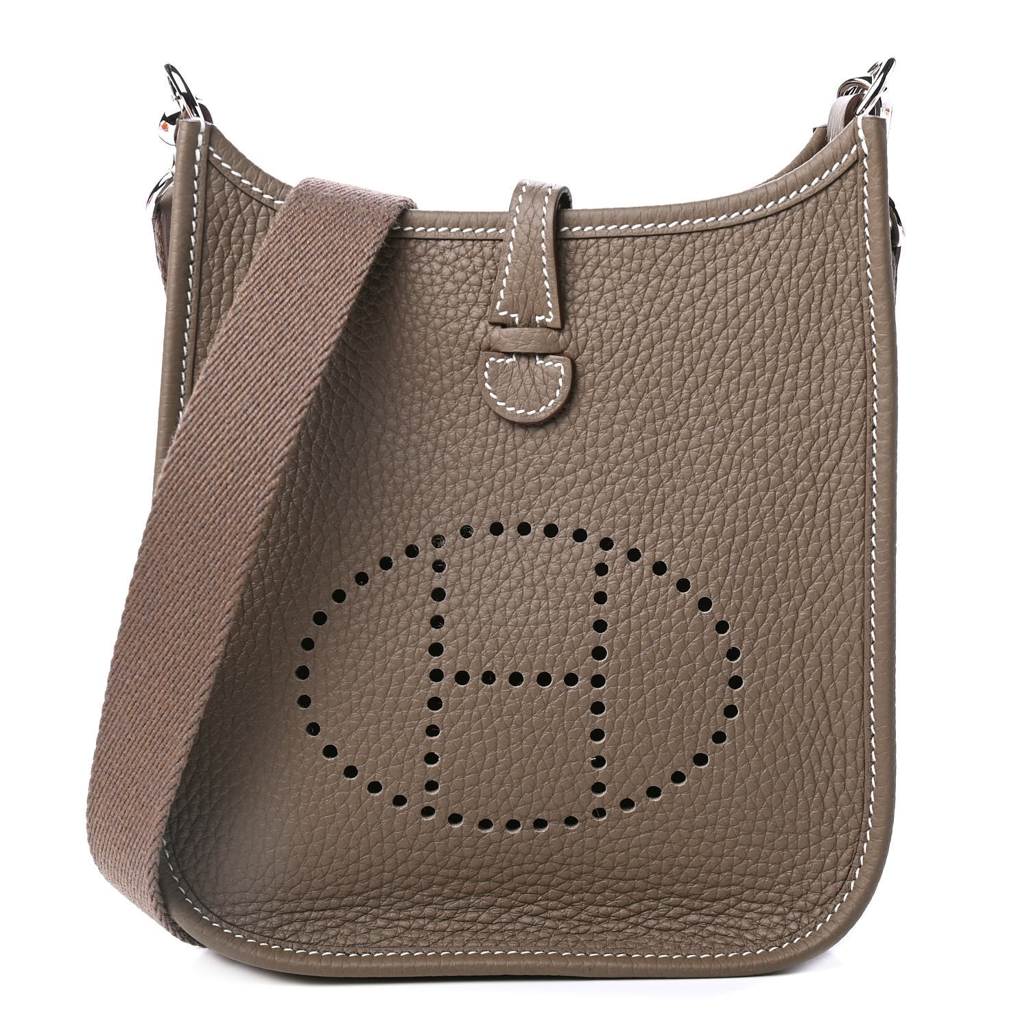 Hermes Taurillon Clemence Evelyne TPM Etoupe 1 of 4