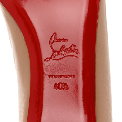 Christian Louboutin Kid Bareta Flats 40.5 Nude Light Gold 7 of 8