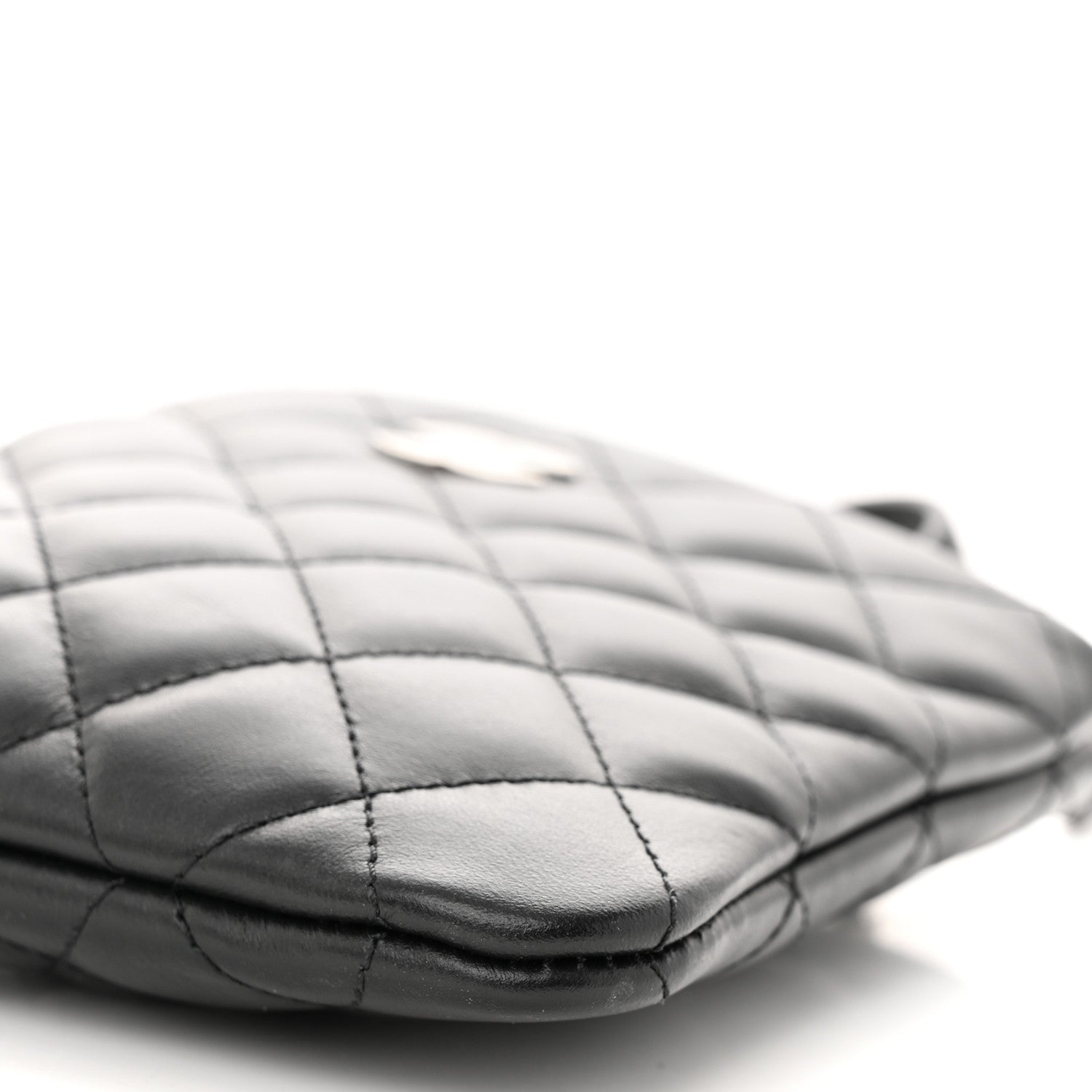 Chanel Lambskin Quilted Crossbody Bag Black 10 of 11