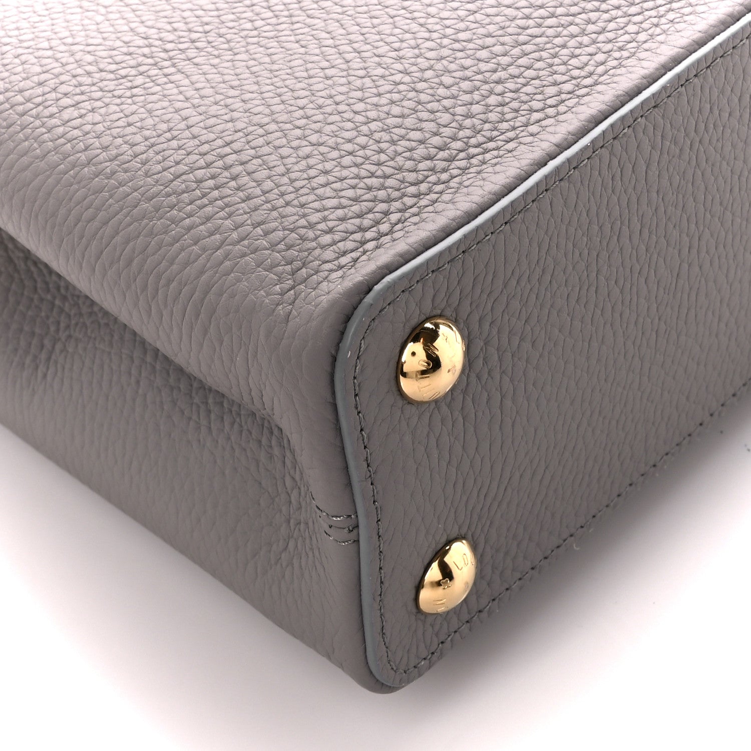 Louis Vuitton Taurillon Snakeskin Capucines BB Steeple Grey 8 of 9