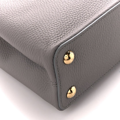 Louis Vuitton Taurillon Snakeskin Capucines BB Steeple Grey 8 of 9