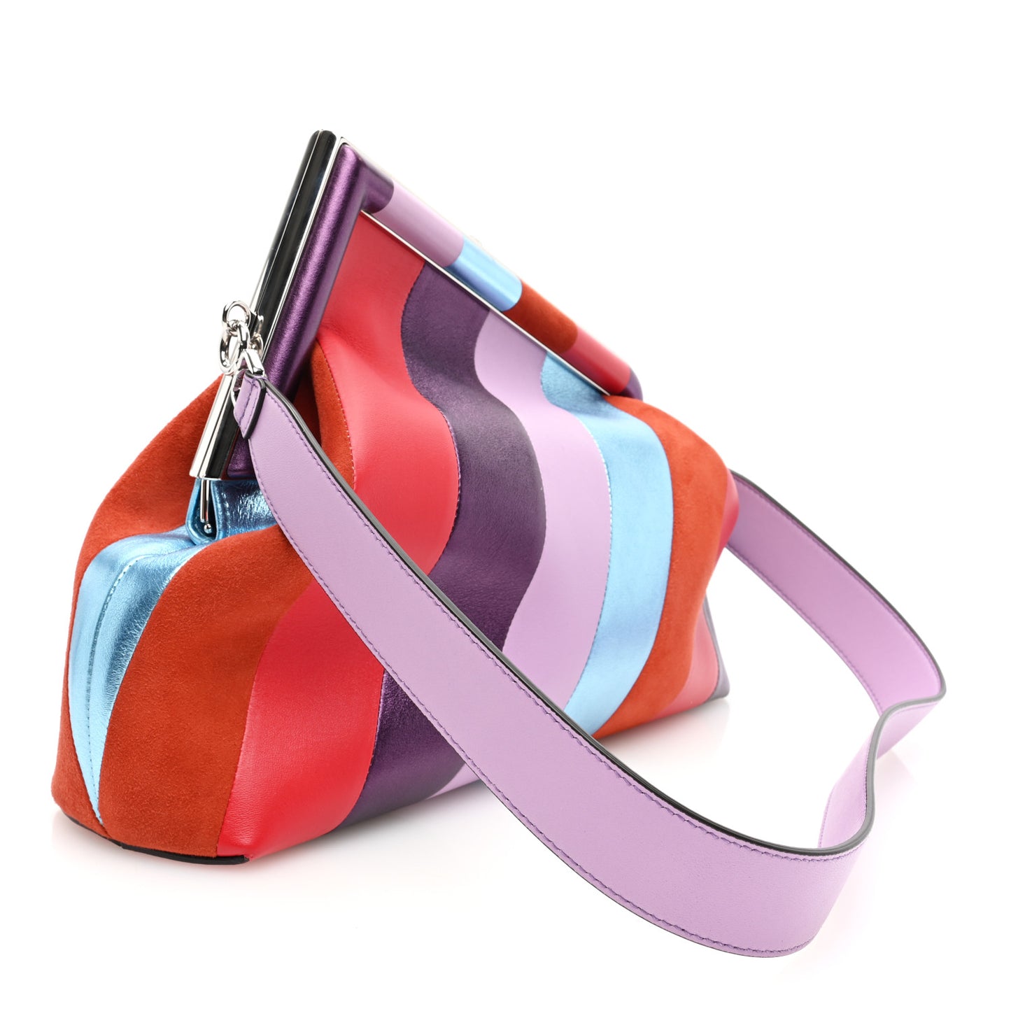 Shiny Nappa Medium Fendi First Multicolor