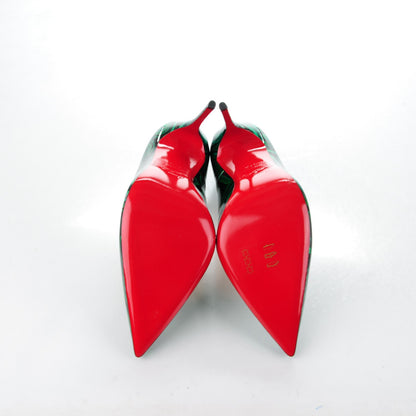 Christian Louboutin Patent Malachite So Kate 120 Pumps 37.5 Vert 5 of 7
