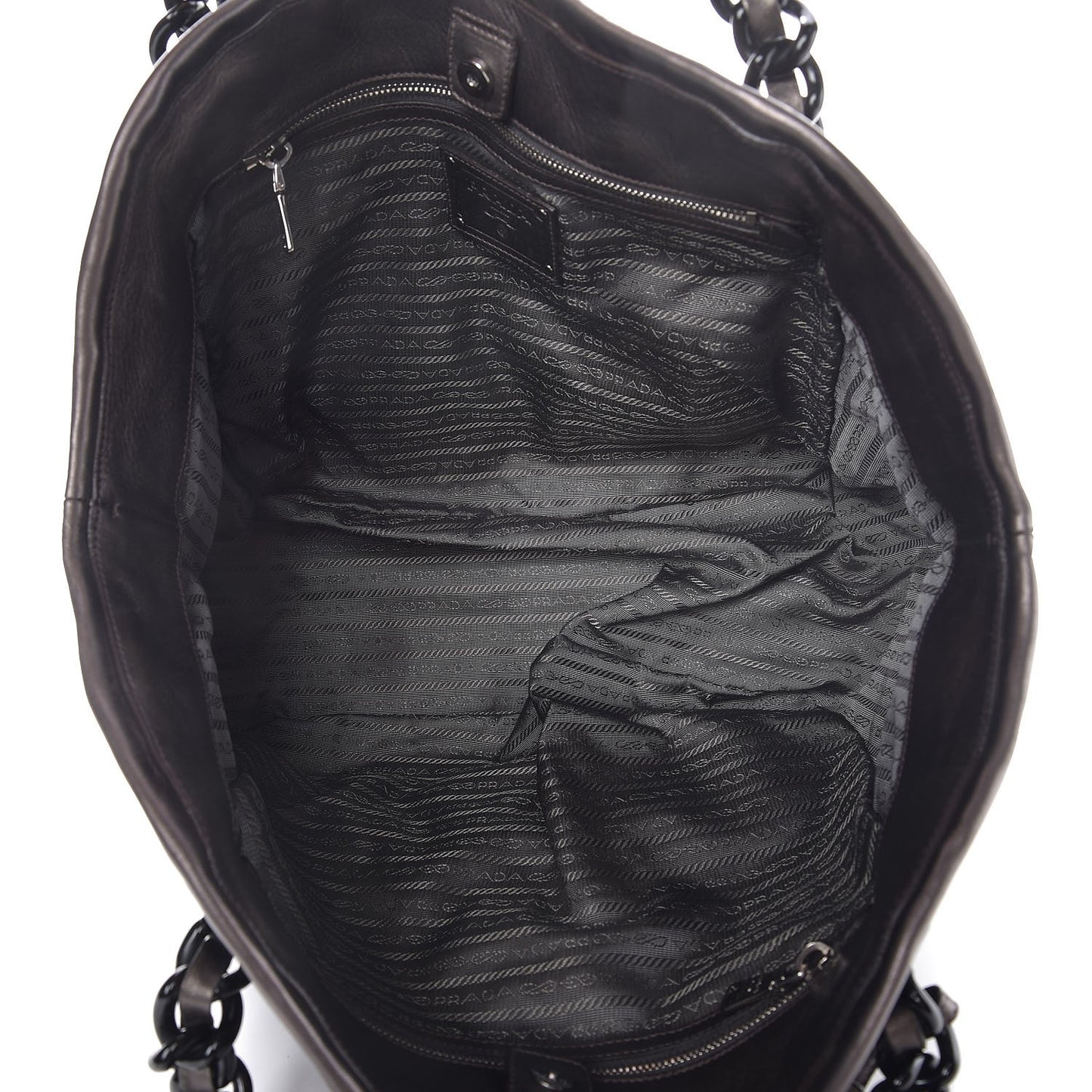 Metallic Nappa Tessuto Tote Ardesia Mord