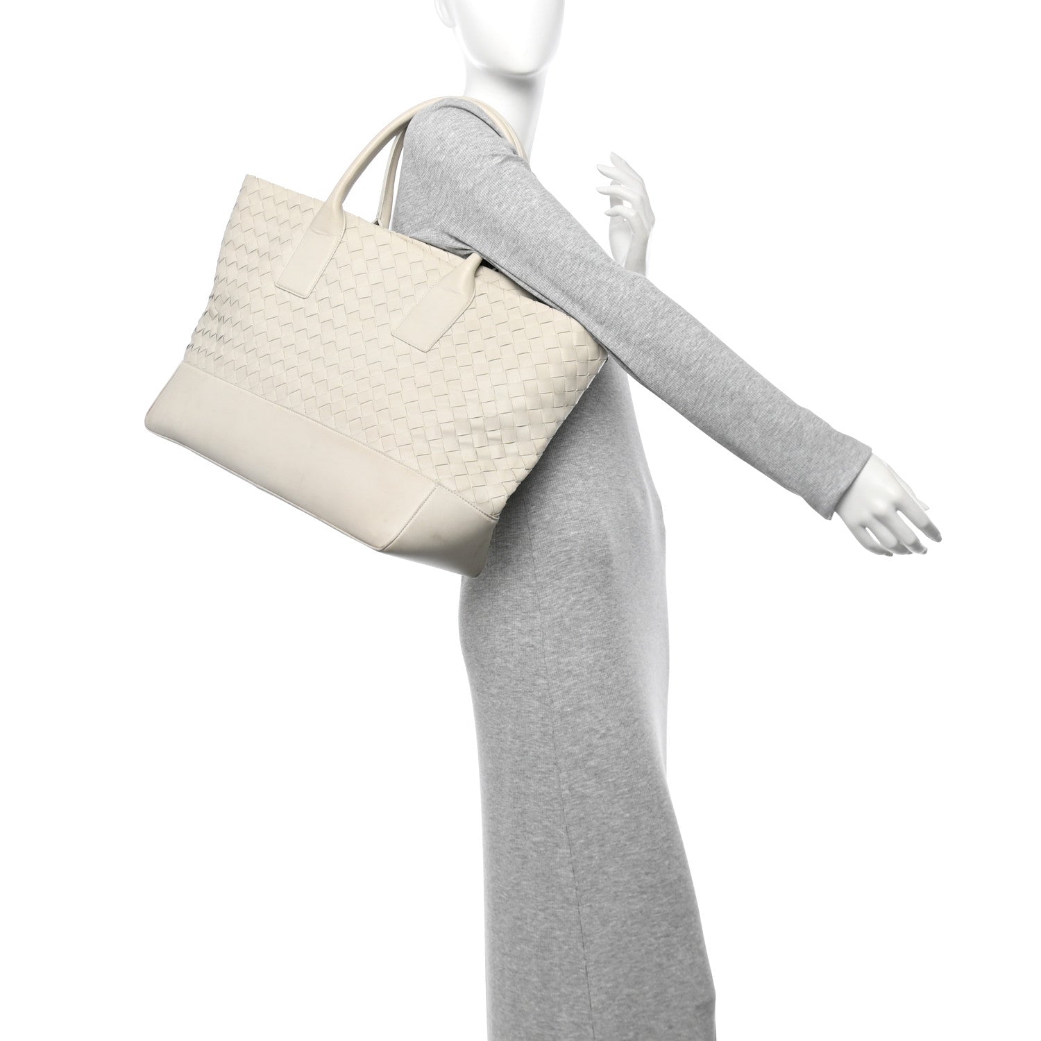 Bottega Veneta Nappa Intrecciato Tote Bag White 2 of 14