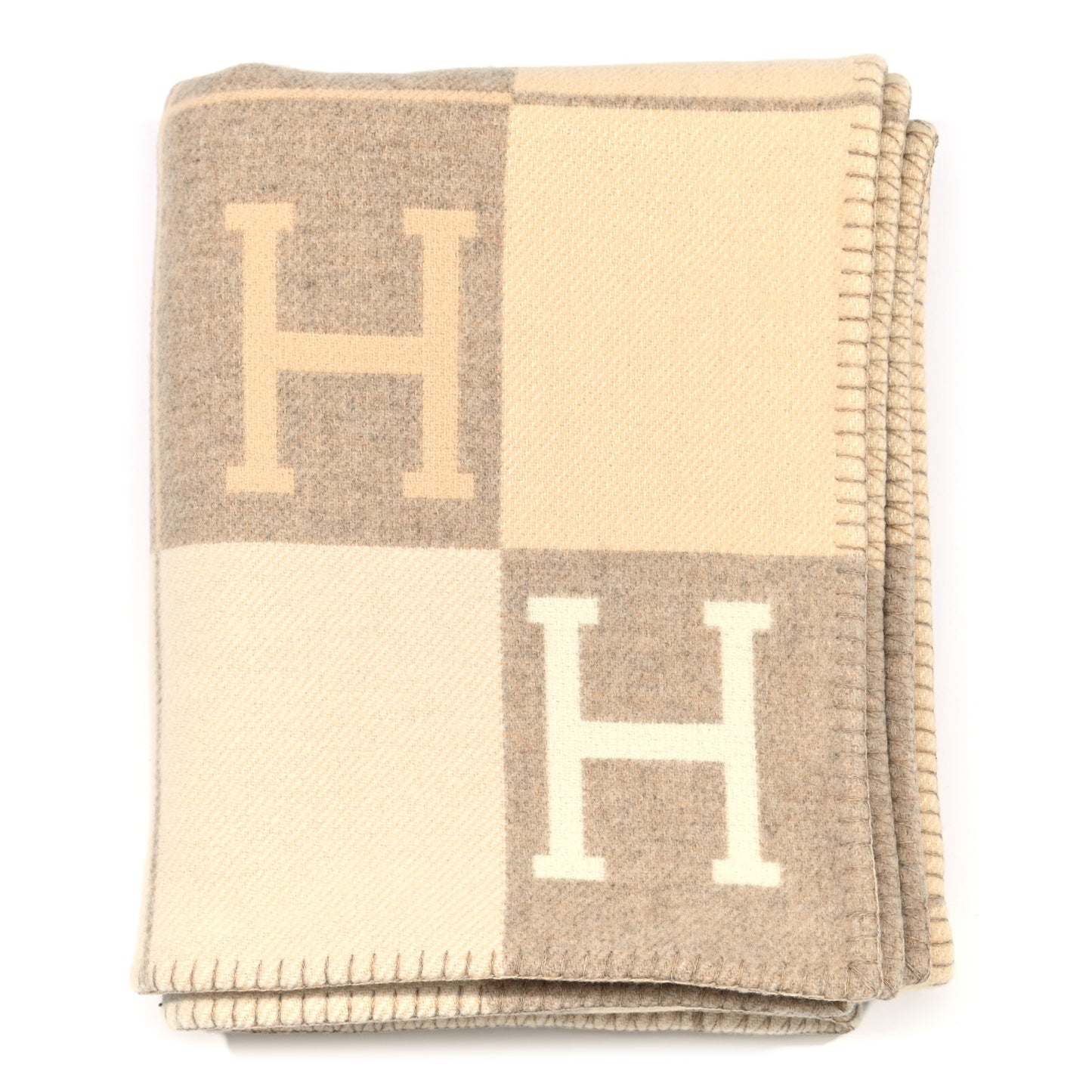 Wool Cashmere Avalon III Blanket Coco Camomille