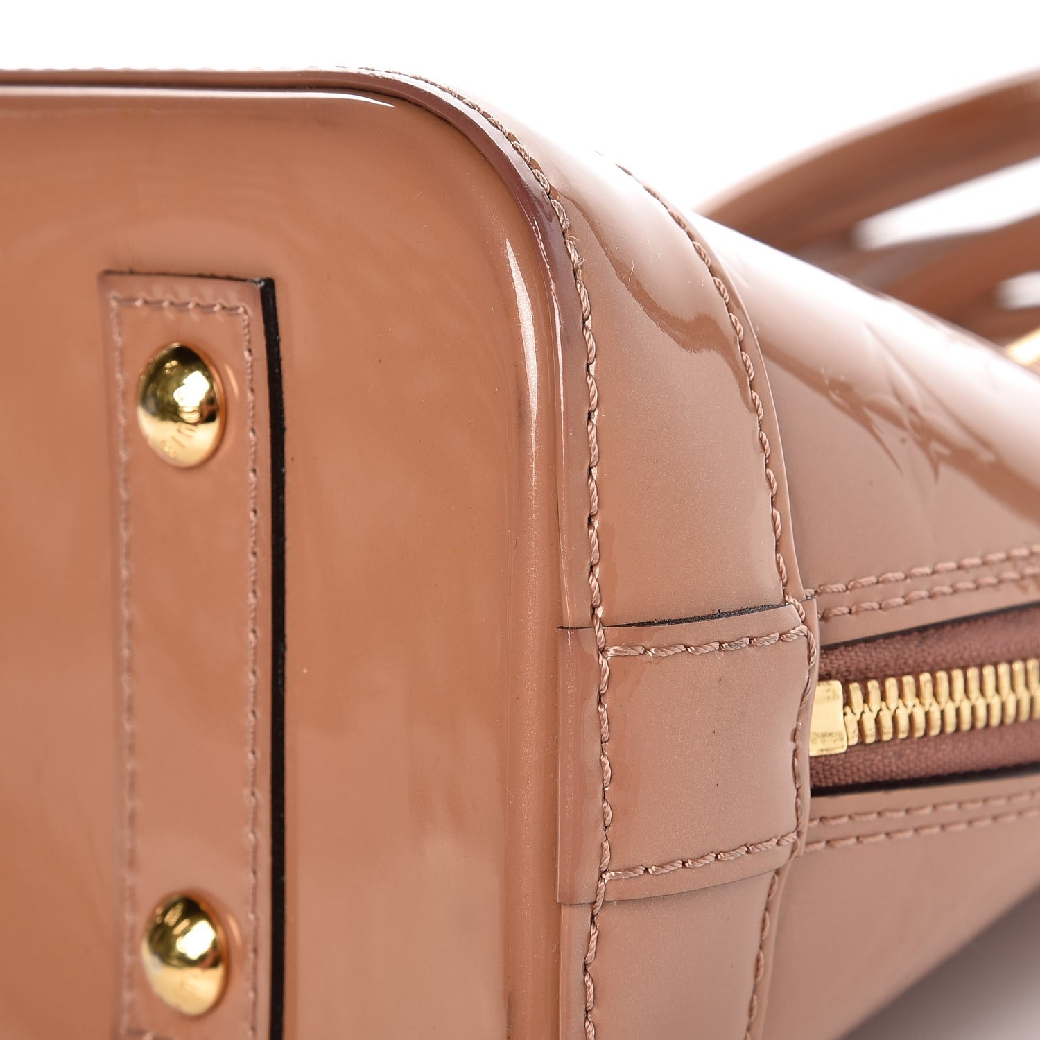 Louis Vuitton Vernis Alma BB Rose Velours 8 of 11