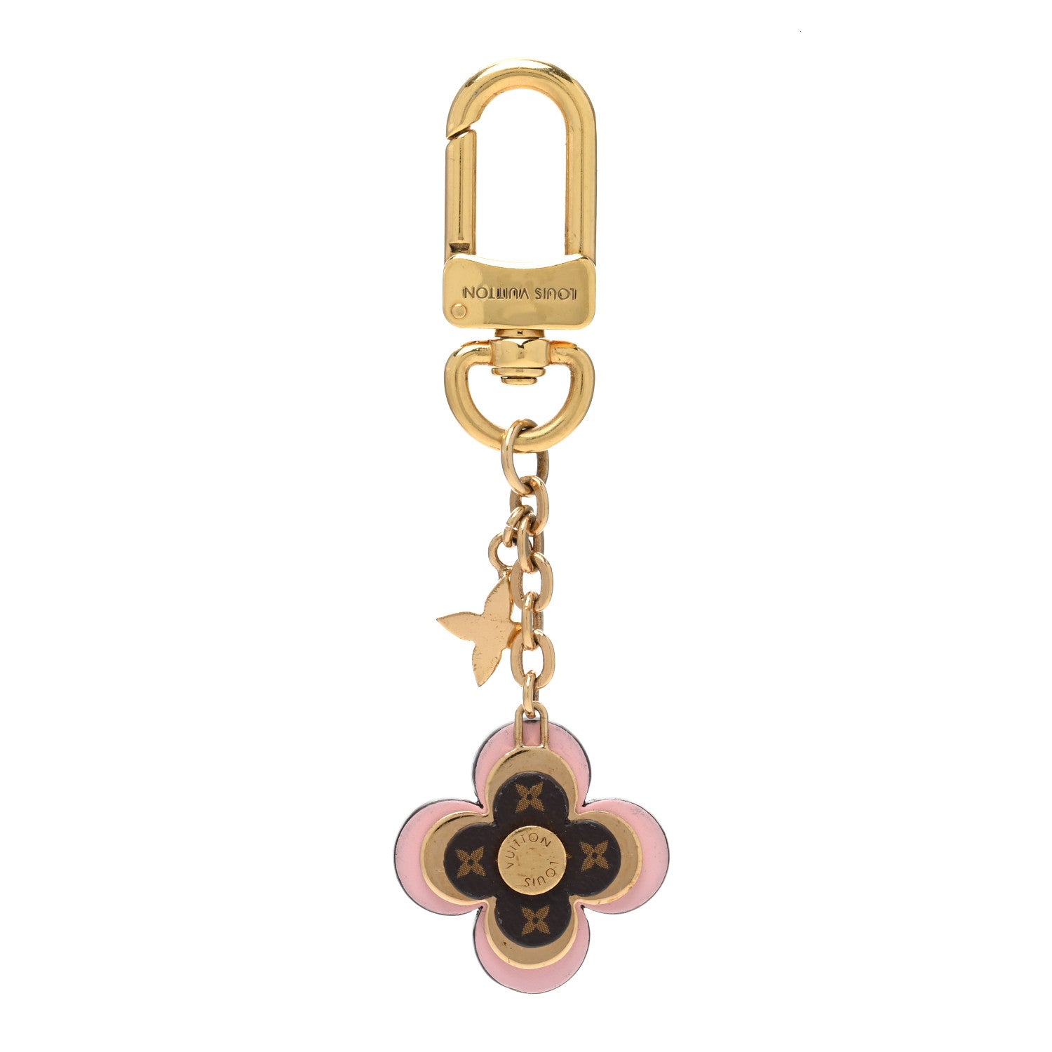 Louis Vuitton LOUIS VUITTON Monogram Blooming Flowers BB Bag Charm Key Holder Pink 1 of 3