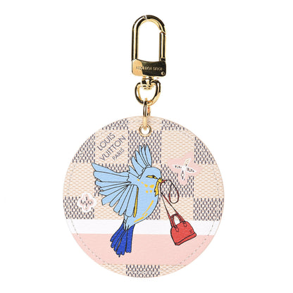Louis Vuitton Damier Azur 2018 Christmas Animation Bag Charm Key Ring 1 of 4