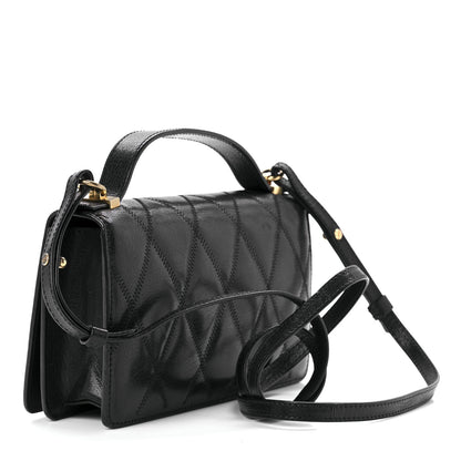 Givenchy Goatskin Quilted GV3 Strap Wallet Black 2 of 10