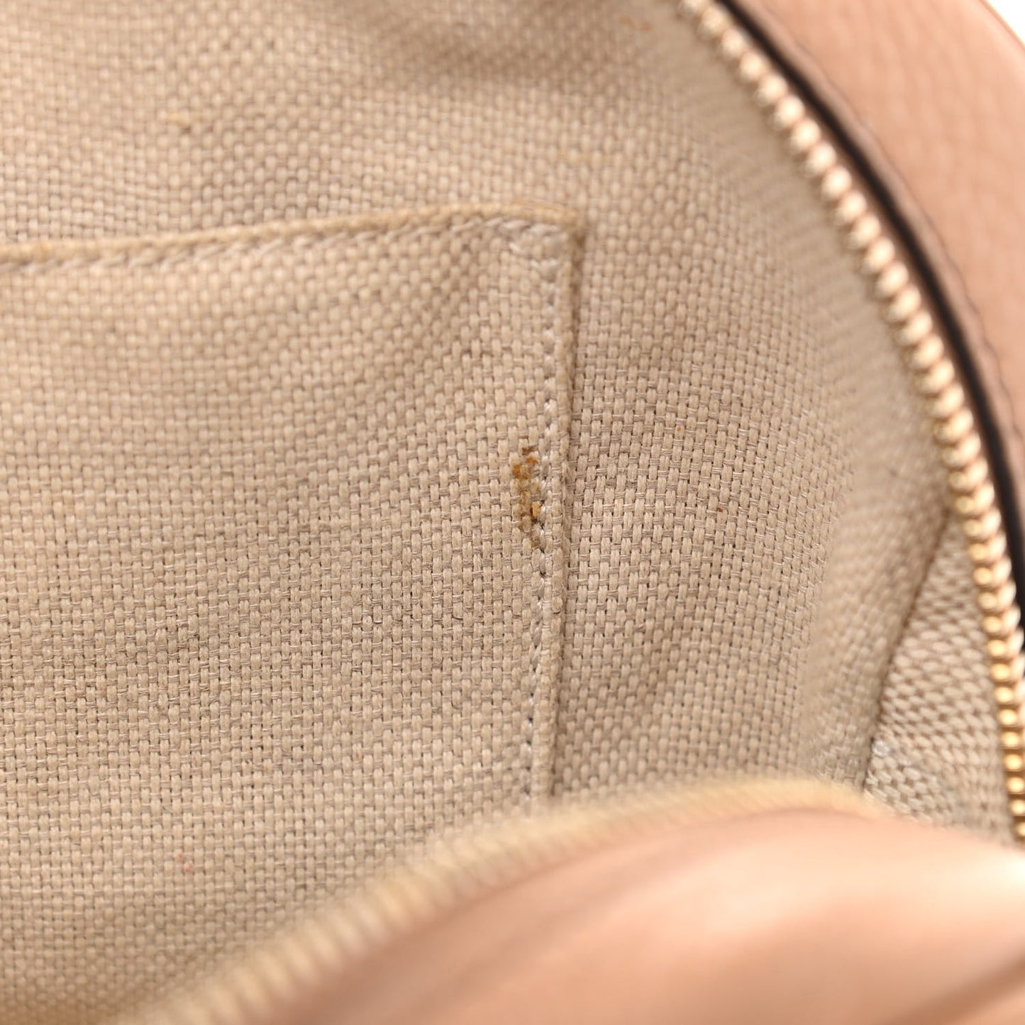 Pebbled Calfskin Small Soho Disco Bag Camelia