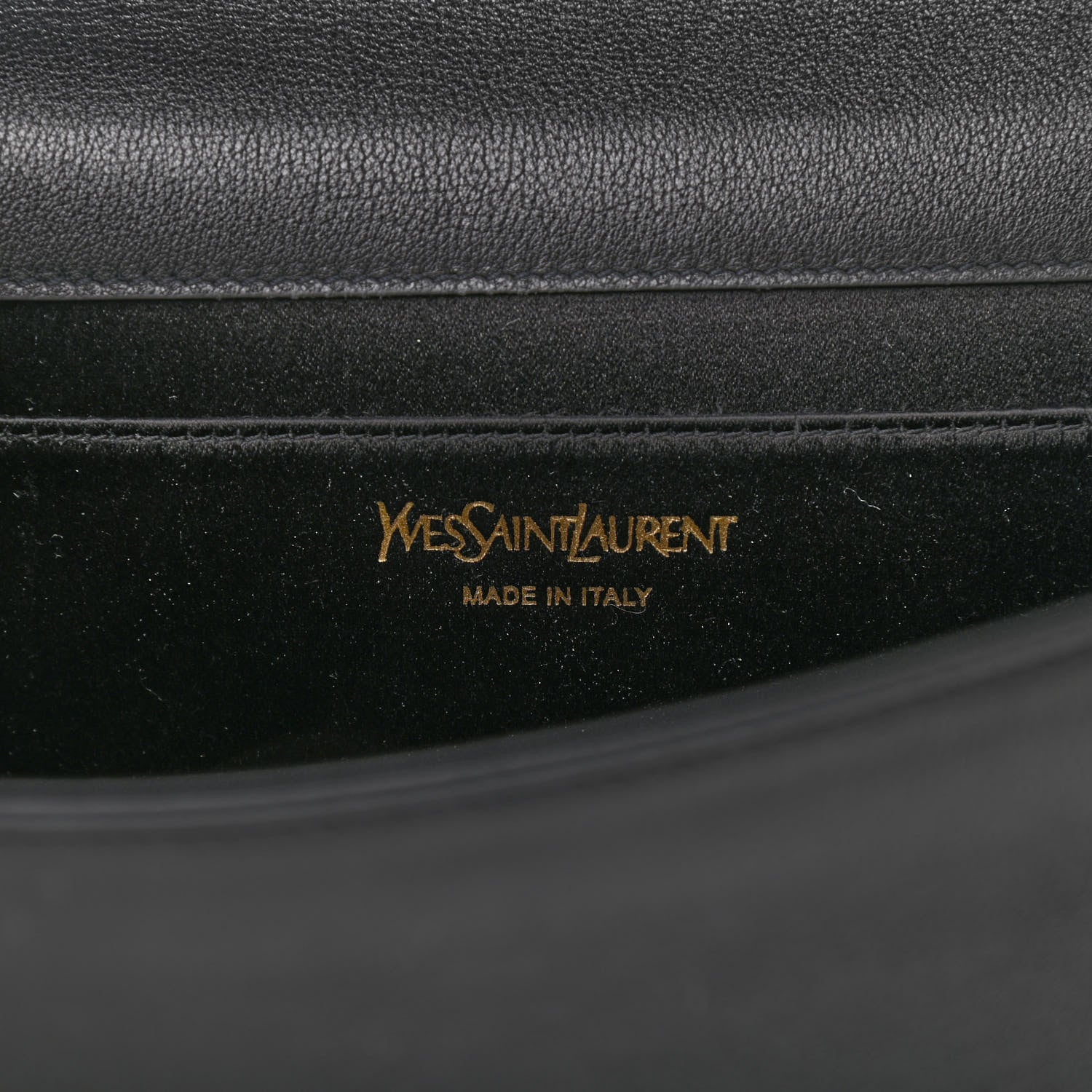 Saint Laurent Calfskin Monogram Large Belle De Jour Clutch Gray 5 of 7