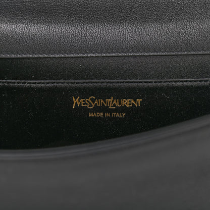 Saint Laurent Calfskin Monogram Large Belle De Jour Clutch Gray 5 of 7