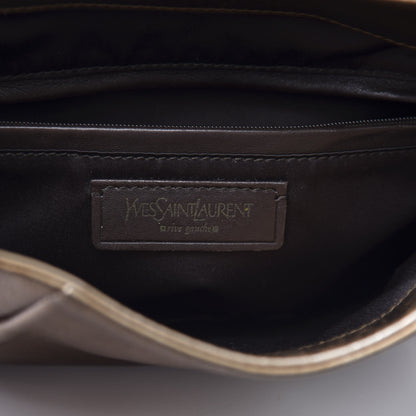 Saint Laurent Metallic Chevre Bow Handbag Bronze 5 of 9