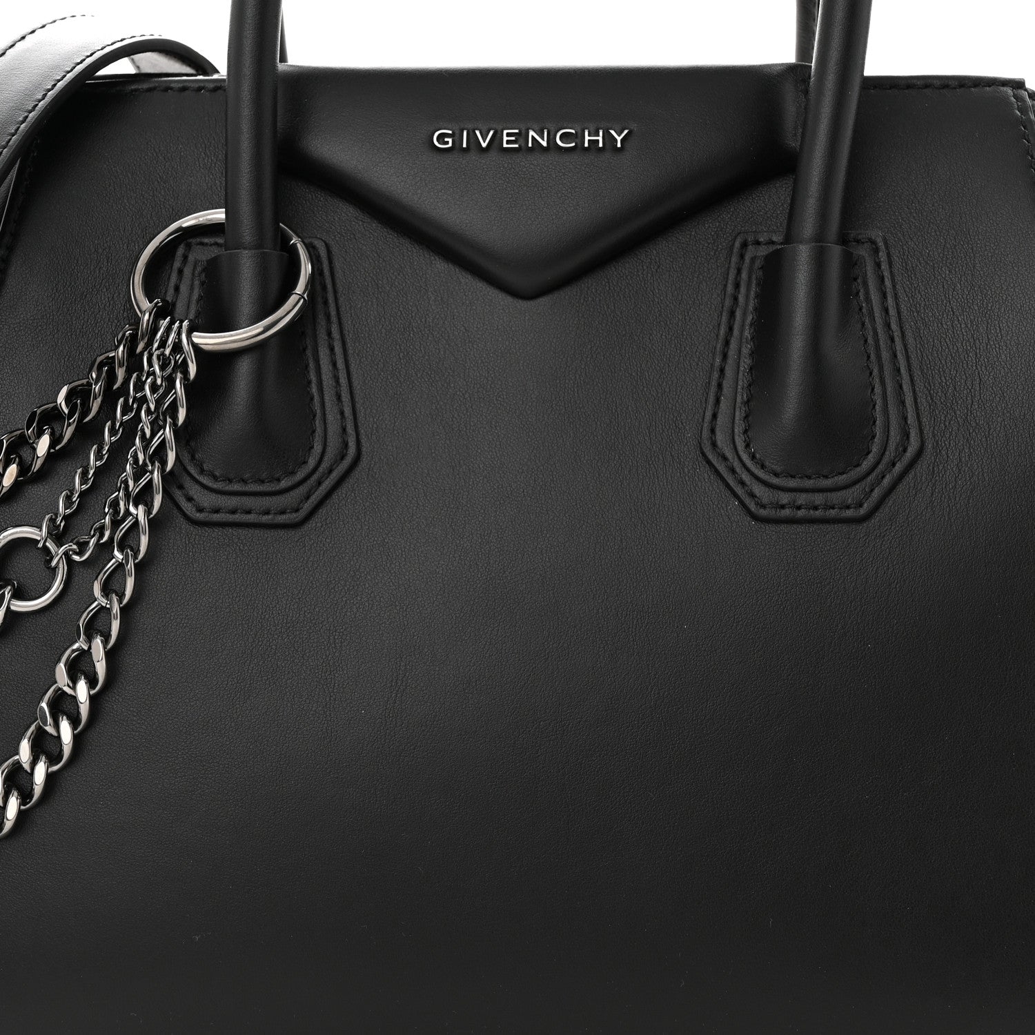 Givenchy Smooth Calfskin Chains Small Antigona Black 8 of 12