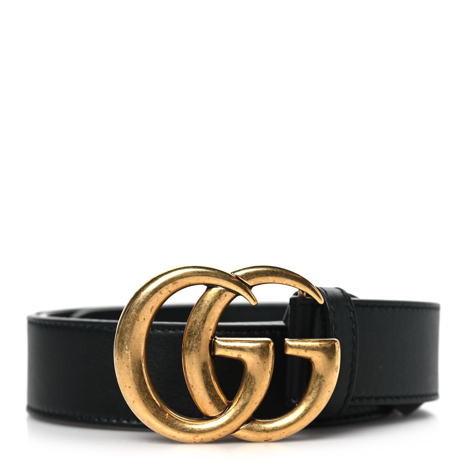 Gucci Calfskin Double G 30mm Belt 80 32 Black 1 of 7